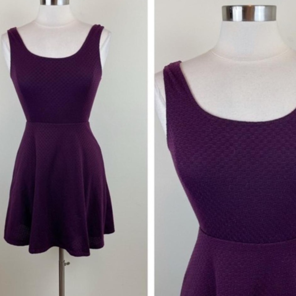 Gently used Mossimo purple skater dress